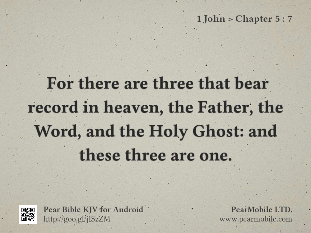 1 John, Chapter 5:7